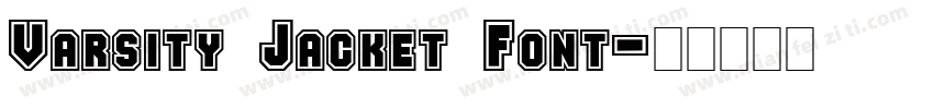 Varsity Jacket Font字体转换